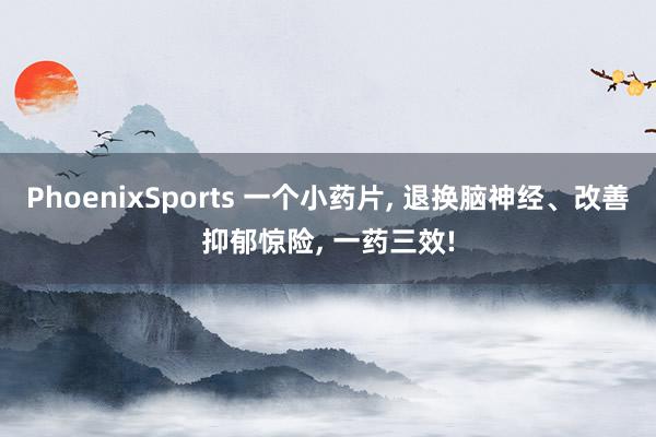 PhoenixSports 一个小药片， 退换脑神经、改善抑郁惊险， 一药三效!