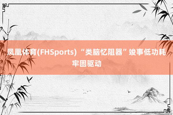 凤凰体育(FHSports) “类脑忆阻器”竣事低功耗牢固驱动