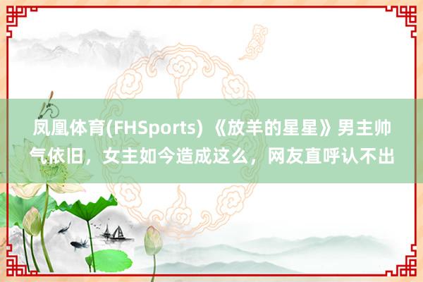 凤凰体育(FHSports) 《放羊的星星》男主帅气依旧，女主如今造成这么，网友直呼认不出