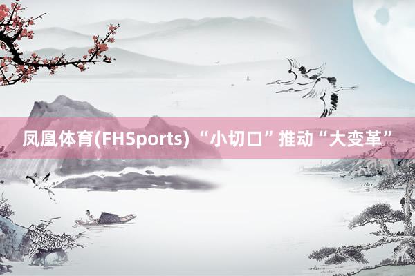 凤凰体育(FHSports) “小切口”推动“大变革”