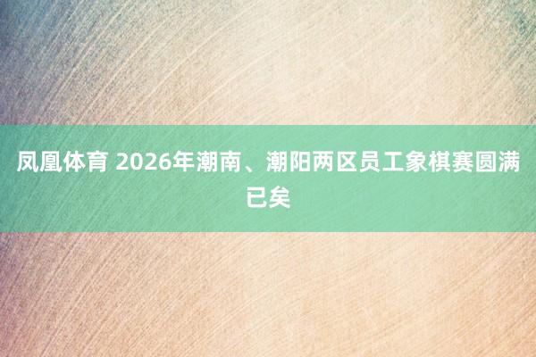 凤凰体育 2026年潮南、潮阳两区员工象棋赛圆满已矣