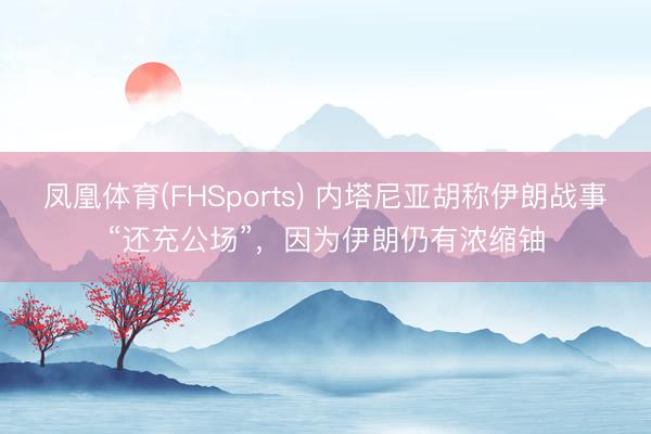 凤凰体育(FHSports) 内塔尼亚胡称伊朗战事“还充公场”，因为伊朗仍有浓缩铀