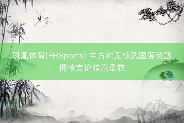 凤凰体育(FHSports) 中方对无核武国度荧惑拥核言论暗意柔软