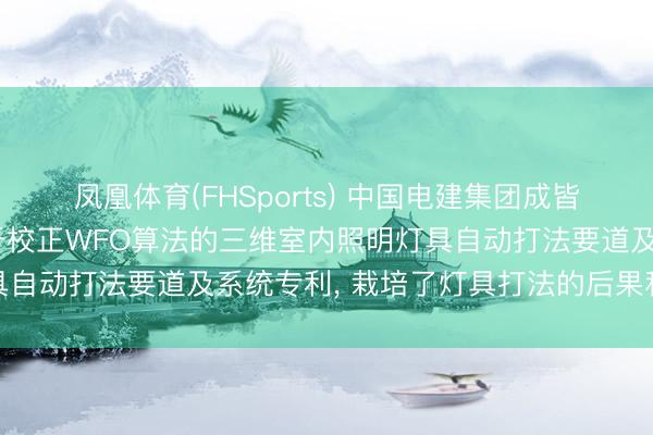 凤凰体育(FHSports) 中国电建集团成皆勘察假想商榷院肯求基于校正WFO算法的三维室内照明灯具自动打法要道及系统专利， 栽培了灯具打法的后果和合感性